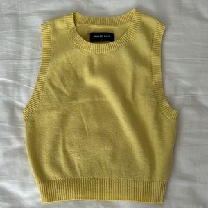 White Fox Top - Lemon
